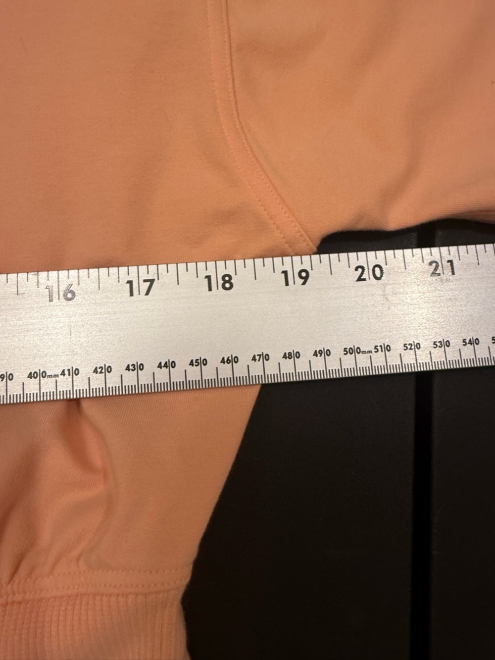 Lululemon Ribbed Contoured-Waist Crew Neck Pullover Malibu Peach Sz 10 NWOT - Picture 12 of 13